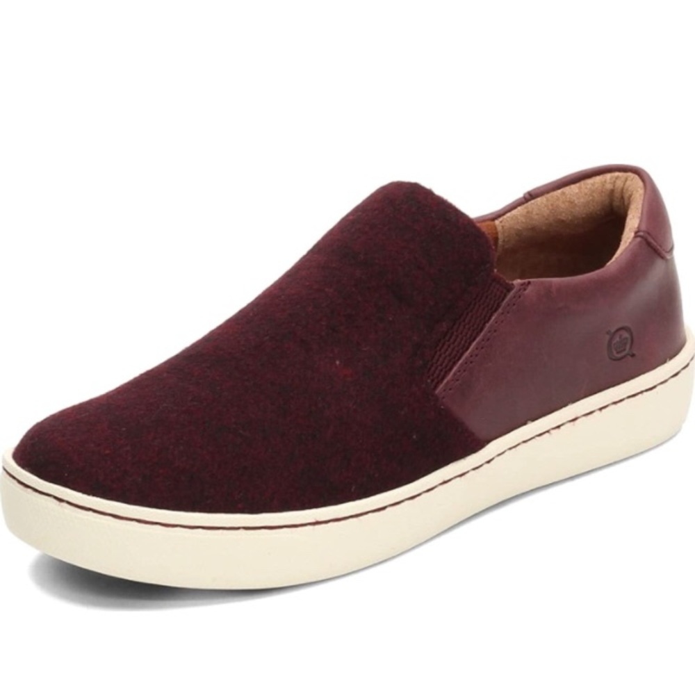 Born Galenka Flat Loafer Shoes Size 8–Burgundy/Dark Purple—Excellent Condition